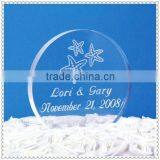 Clear Engraved Arcylic Circle Invitation Card for Wedding Gifts thumbnail-1