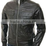 men leather jackets & straight collar style casual wear