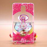 Hot Selling Charging Perfume Series TPU+PC 2-in-1 Hybrid Pattern Phone Case Built-in Ring Bracket For Samsung Note4