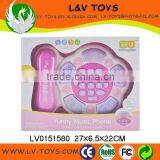 LV0151573 B/O With IC Light Music Music Sound Electronic Organ Toy Englsih Spanish Pink thumbnail-4