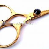 Golden Color Plasma Coated Fly Tying Razor Scissors 5" With Gem Stone Knob thumbnail-1