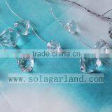 1.2M Acrylic Crystal Diamond Bead Garland Wire Beaded Garland Clear Wedding Beaded Garland thumbnail-3