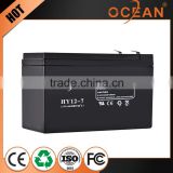 Various styles hot selling 12V premium quality 7ah small rechargeable 12v battery