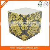 Promotion Custom Logo Design Print Every Sides Sticky Note Pad Memo Cube thumbnail-3