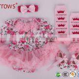 High Quality Cute Girl Dance Christmas Costumes Flower Pattern Print Shirts thumbnail-1