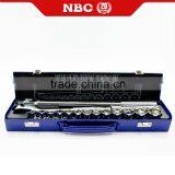 16 PC Super Lock Germany Design Professional Hand Operated Tool Box Set Socket Sets