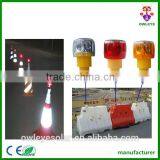 6 Pcs LED Strob Warning Signal Lamp/Barrier Solar Energy Blinker Light thumbnail-5