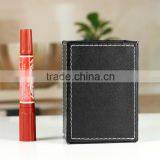 China Wholesale Office Stationery , Luxury Pen Holder, Leather Square Brush Pot thumbnail-3