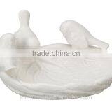 Personalized Ceramic Leaf Dish With Birds thumbnail-1