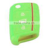 Audew 3 Button Car Key Cover Silicone Protection Honeycomb 6 Colours For VW / Golf MK7 2014 2015 thumbnail-3