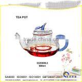 High Glass Borosilicate Tea Pot TB089-3BL thumbnail-1