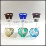 200ml Blue Colored Series Hand Cut Hotel Banquet Wine Glass thumbnail-6