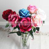 SJ11001210 Single Real Touch Rose Vintage Silk Flowers Rose thumbnail-1