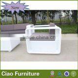 A- Rattan Furniture Patio White Sofa Set thumbnail-4