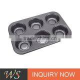 6 Cups Carbon Steel Muffin Pan thumbnail-1