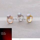 Hot Sale 925 Sterling Silver Elegant Handcrafted Cameo Rose Flower Rings Made in Italy A203 Cameo 10mm thumbnail-1