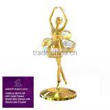 24K Gold Plated Dancing Ballet Figurine for Gifts thumbnail-1