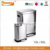 Novelty Large Stainless Steel Pedal Trash Can thumbnail-1