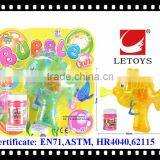 Hot Sale Eco-friendly Material Summer Toys Kids Plastic Bubble Gun With Light thumbnail-1