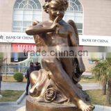 Famous Sitting Angel Statue Antique Bronze Sculptures thumbnail-1