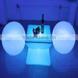 Hot Sales Top Quality Home Glowing Bar Table and Chair With Rechargeable Battery Operated