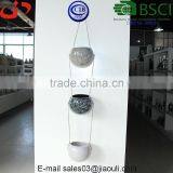 BSCI Audit Factory Sepecial Design Ceramic Round Plant Pot, Hanging Planter Pot thumbnail-2