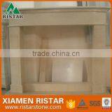Wholesale Natural Yellow Marble Fireplace Surround Mantel RST-FP-K040 thumbnail-1
