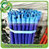 Little Black Plastic Cap Wooden Broom Handle With Flowers Pvc Coated thumbnail-1