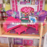Best Design Big Size Kids Wooden Elegant Doll House Set With Furniture W06A227 thumbnail-6