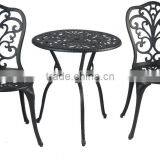 Customized Cast Aluminum Garden Metal Bistro Set Garden Metal Table and Chair for Hot Sale thumbnail-1