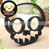 Non-stick Silicone Skull Shape Fried Egg Molds,Breakfast Pancake Slip Rings thumbnail-3