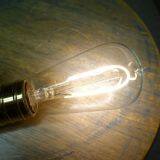 LED Edison Bulb ST64 Curved Vintage Style 2w Equivalent Fully Dimmable thumbnail-3