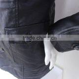 WOmen Leather Duster Coat thumbnail-4