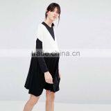 2016 Autumn Women Colour Block Design Maternity Maxi Dress HSD9705