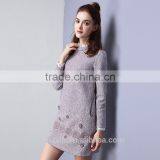 European Women Clothing Big Size Woman Winter Grid Dress thumbnail-2