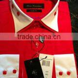 Italian Designs Shirts Mens Fancy Designs Shirts Double Contrast Collar Shirts thumbnail-1