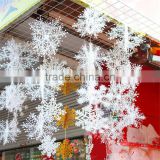 2017 Christmas Hanging Decoration Ornaments Snowflake Chrismas Plastic Snowflakes