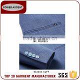 Latest Style Customer Design Mens Grey 2 Button Business Casual Suit Jacket Blazer thumbnail-4