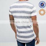 Mens Grey and White Poly Cotton t Shirt thumbnail-2