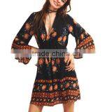 Zm50372b New Style Long Sleeve Women Dress Printed Lady Clothes thumbnail-2