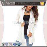 Skin-friendly Fine-knit no Button Longline Sweater Ladies Cardigan With Open Front thumbnail-1
