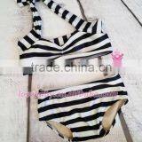 Wholesale Lovebaby Pernickety Black Stripe Micro Kids Bikini LBP4120615 thumbnail-4