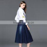 Elegant Stylish Women Long Jeans Skirts High Quality thumbnail-3