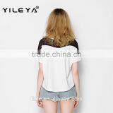 Latest High Fashion Summer Free Pattern Printed Ladies Black Foreign t Shirts, Ladies Cotton t Shirts, Overseas t Shirts thumbnail-4