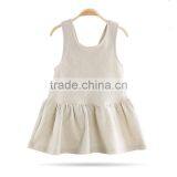 Wholesale Baby Organic Cotton Dresses Baby Girls' Organic No Sleeve Bodysuit Dress thumbnail-1