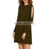 Hot Style Broken Shoulder Long-sleeved Loose Skirt thumbnail-3