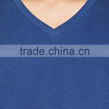 2017 Guangzhou Shandao OEM Summer 180g 100% Cotton V-Neck Short Sleeve Slim Fit Men's T- Shirt thumbnail-4