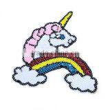 PVC Iron On Patches Multicolor Unicorn Rainbow Embellishment Findings thumbnail-1
