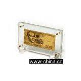 Ukraine 500 Gold Banknote Acrylic Base thumbnail-1