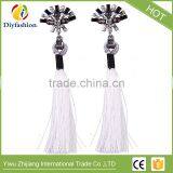 New Fashion Jewelry Tassel Long Earring 2 Colors Wedding Dangle Drop Earrings For Women thumbnail-5
